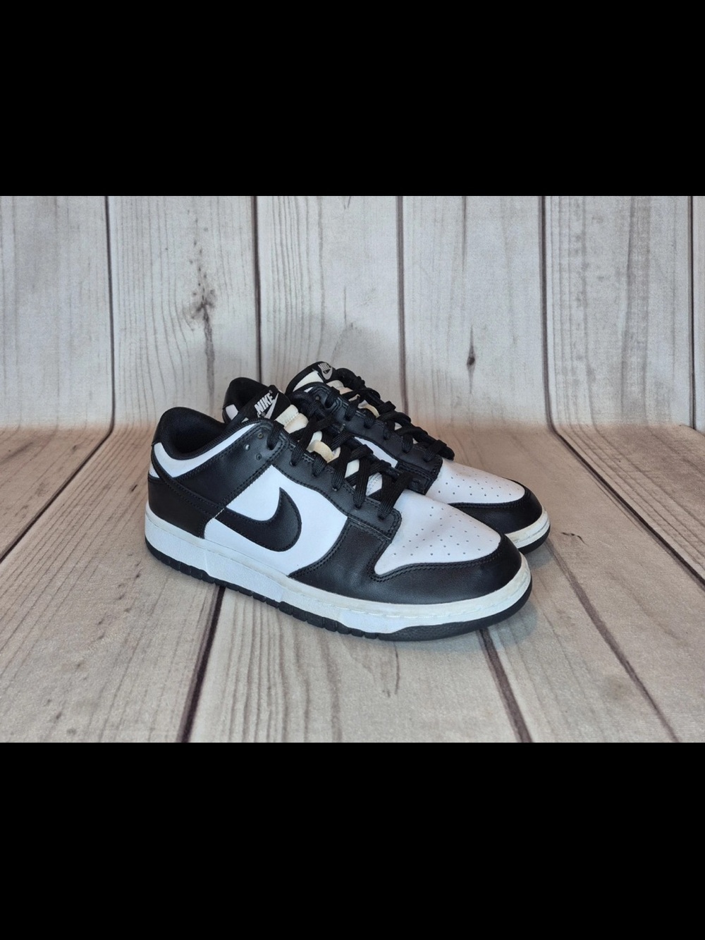 Nike Men's Size 9 Dunk Low Black White "Panda Dunk Low" Basketball Shoes